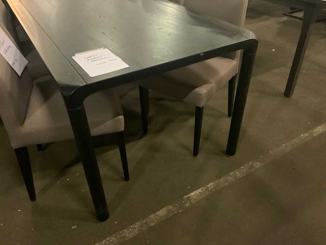 Huissen zwart eetkamertafel 220cm. - afbeelding 5 van  6
