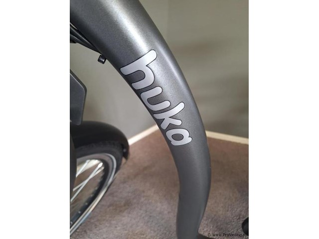Huka driewielerfiets |model city | lage instap | kleur gunmetal grey | maat m - afbeelding 3 van  19