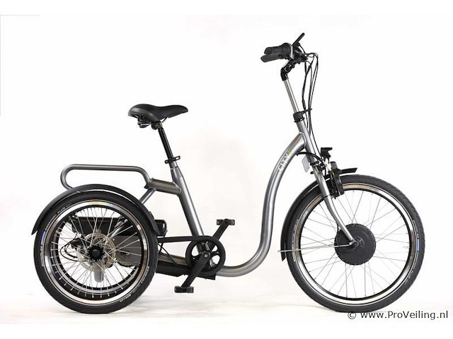 Huka driewielerfiets |model city | lage instap | kleur gunmetal grey | maat m - afbeelding 1 van  19