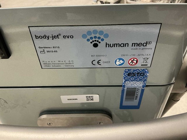 Human med - 2015 - body-jet evo - overige medische apparatuur - afbeelding 5 van  5