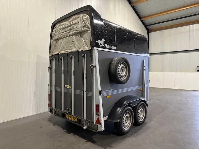 Humbaur hp2003 madero 2 paards paardentrailer wx-xl-86 - afbeelding 11 van  15