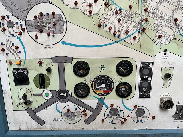 Hummer dieselmotor trainingpaneel - afbeelding 2 van  6