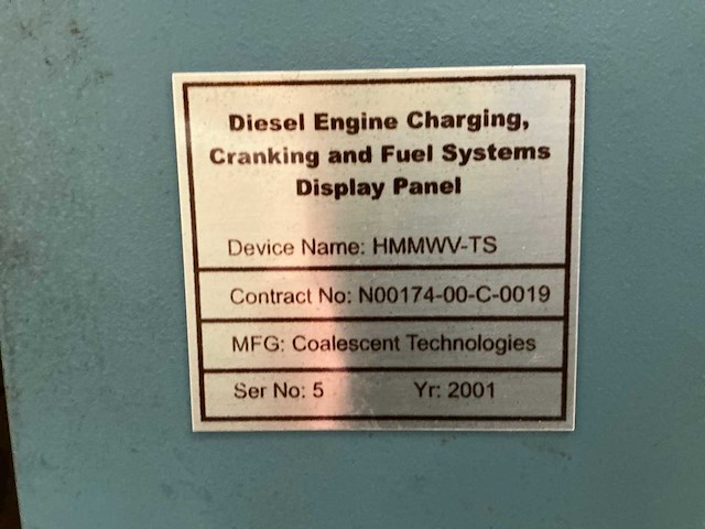 Hummer dieselmotor trainingpaneel - afbeelding 5 van  6