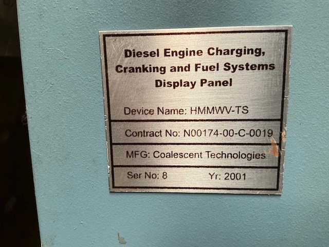 Hummer dieselmotor trainingpaneel - afbeelding 5 van  5
