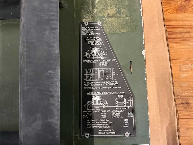 Hummer stoelmontage plaat (2x) - afbeelding 1 van  3