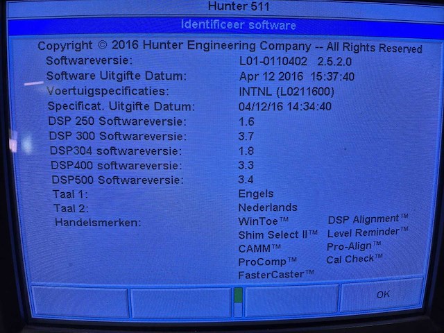 Hunter - dsp - uitlijn apparaat koppenmachine bedraad - afbeelding 3 van  3