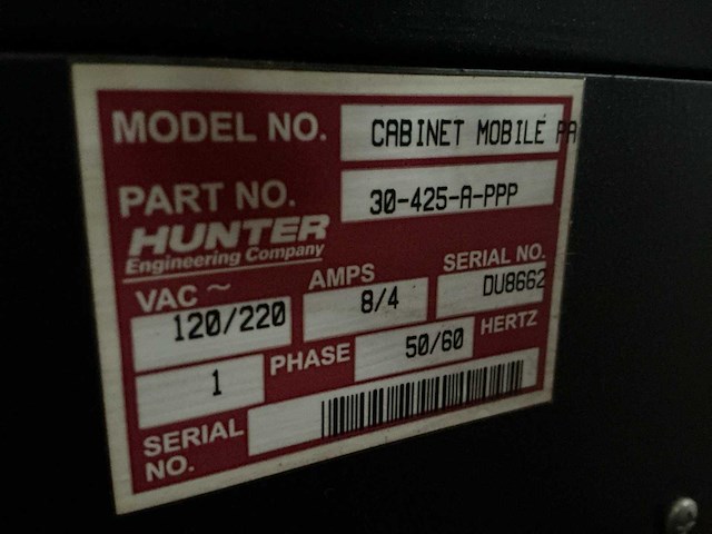 Hunter hawkeye 3d uitlijn apparaat 4 wiel - afbeelding 3 van  19