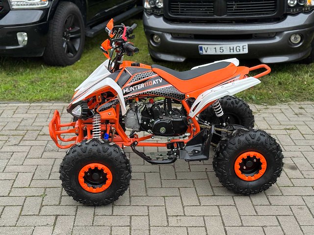 Hunter motorsports quad atv 110cc orange - afbeelding 7 van  14