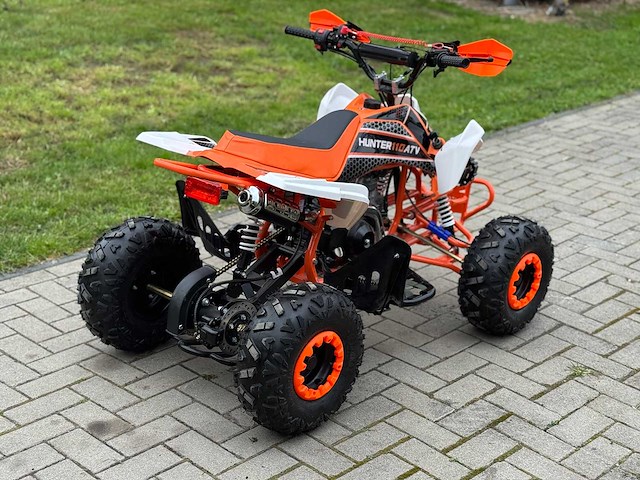 Hunter motorsports quad atv 110cc orange - afbeelding 10 van  14