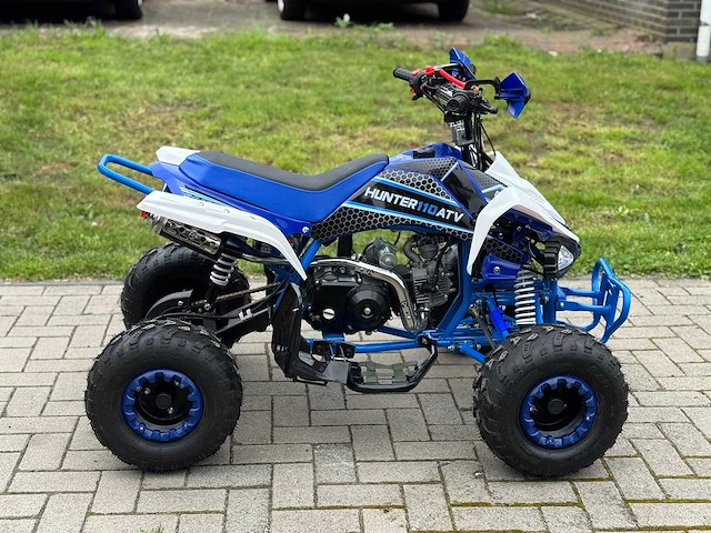 Hunter motorsports quad atv 110cc quad blue - afbeelding 11 van  14