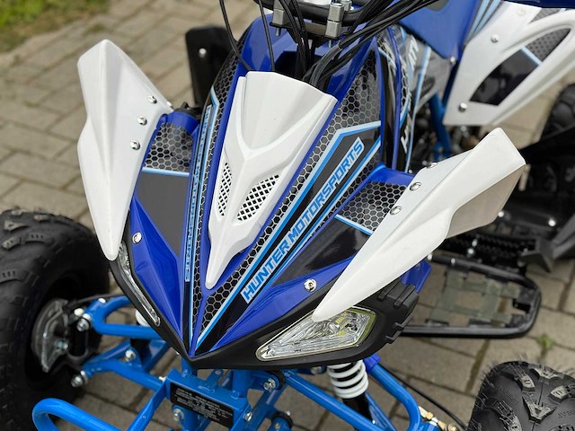 Hunter motorsports quad atv 110cc quad blue - afbeelding 4 van  4