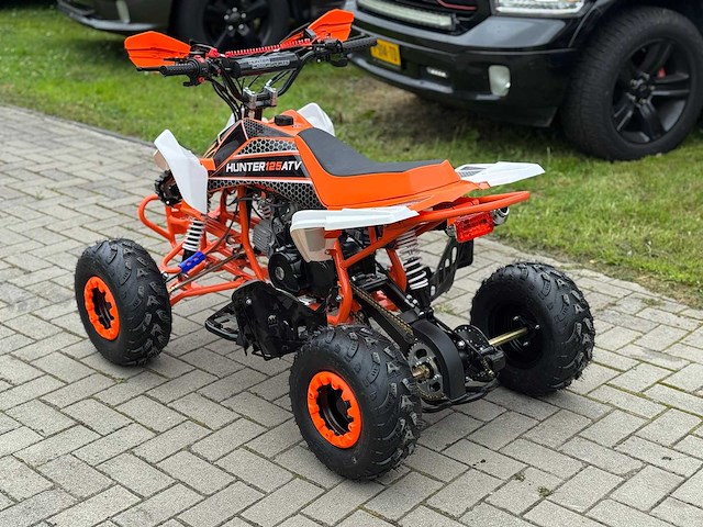 Hunter motorsports quad atv 125cc orange - afbeelding 8 van  14