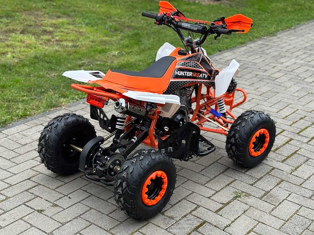 Hunter motorsports quad atv 125cc orange - afbeelding 10 van  14