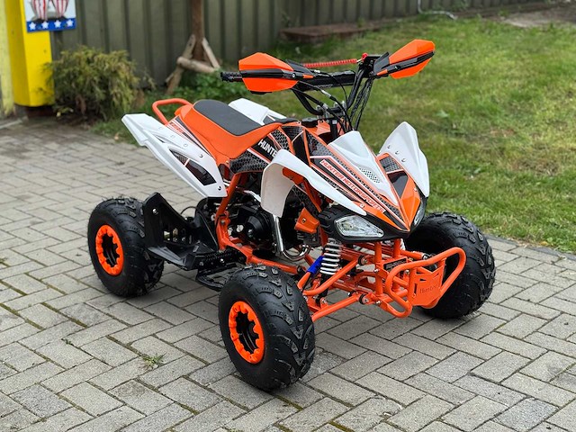 Hunter motorsports quad atv 125cc orange - afbeelding 12 van  14