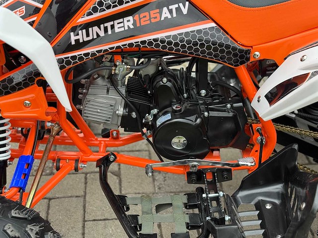 Hunter motorsports quad atv 125cc orange - afbeelding 1 van  7