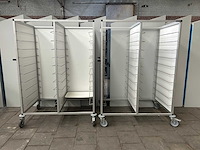 Hupfer - regaalwagen / dienbladenwagen (2x)