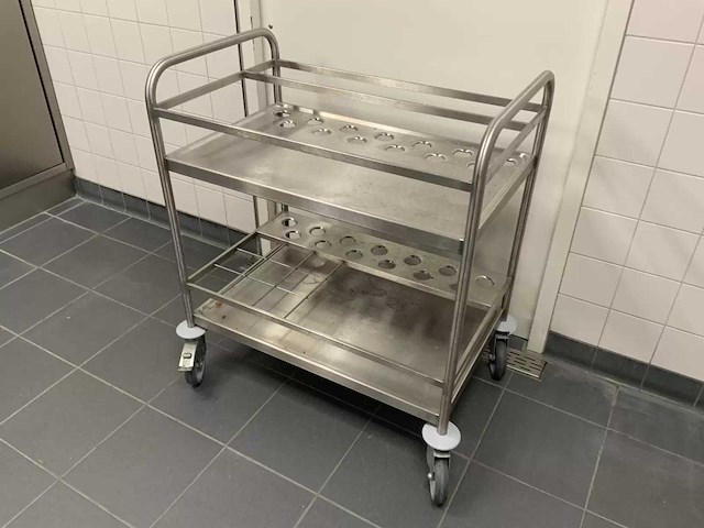 Hupfer - rvs serveerwagen - afbeelding 1 van  5