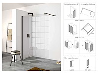 Hüppe 1000 8p1107 087 321 inloop douchewand - afbeelding 1 van  3