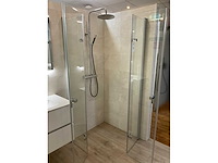 Hüppe design pure douchedeur met glijstangset - afbeelding 3 van  7