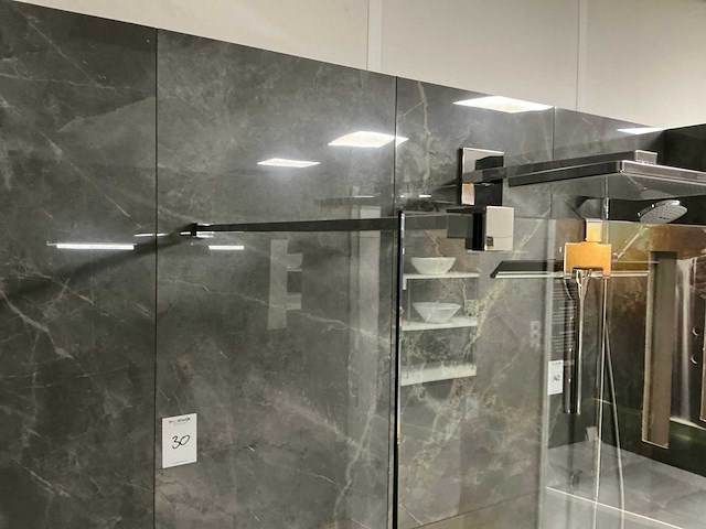 Huppe duplo douchevloer met douchewand - afbeelding 4 van  9