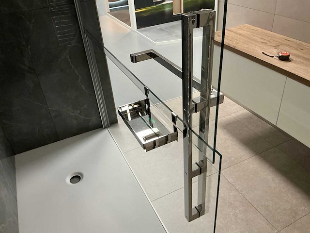Huppe duplo douchevloer met douchewand - afbeelding 7 van  9