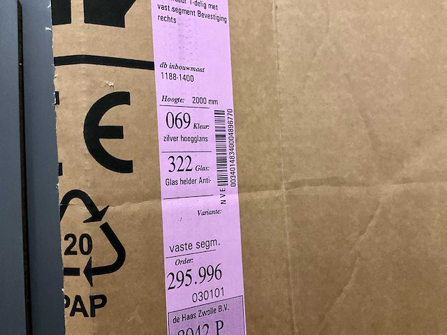 Hüppe xt2204 xtensa douchedeur - afbeelding 4 van  5