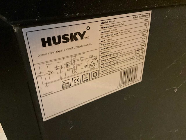 Husky c3-865-bk glasdeur barkoeling - afbeelding 7 van  7