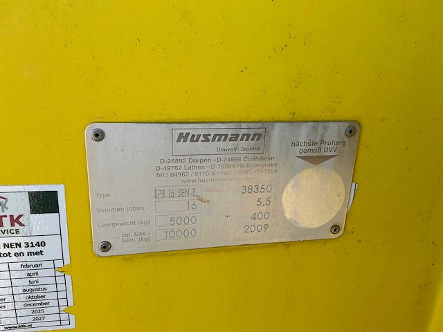 Husmann spb 13 sen-e perscontainer - afbeelding 7 van  7