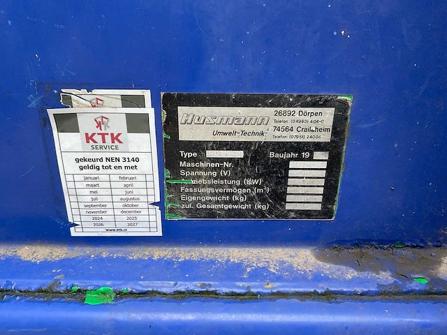Husmann spb ecl 20 perscontainer - afbeelding 5 van  6