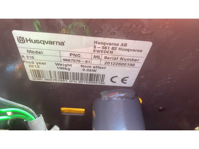 Husqvarna - 2012 - r216 - zitmaaier - afbeelding 7 van  7