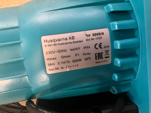 Husqvarna - 3000/4 - waterpomp - afbeelding 4 van  4
