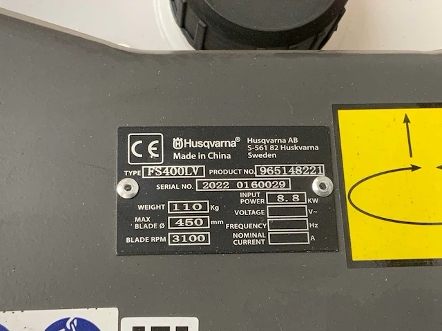 Husqvarna - fs 400 lv - vloerzaag inclusief blad - afbeelding 5 van  14