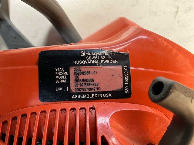 Husqvarna 137 kettingzaag - afbeelding 8 van  8