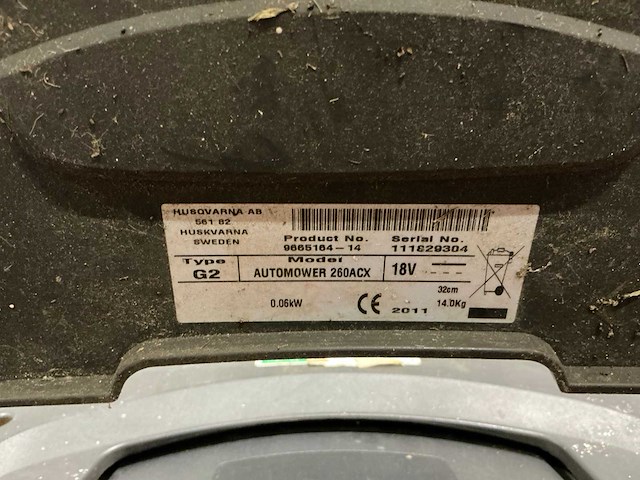 Husqvarna 260 acx robotmaaier - afbeelding 3 van  11