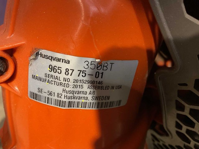Husqvarna 350bt bladblazer ruggedragen - afbeelding 2 van  2