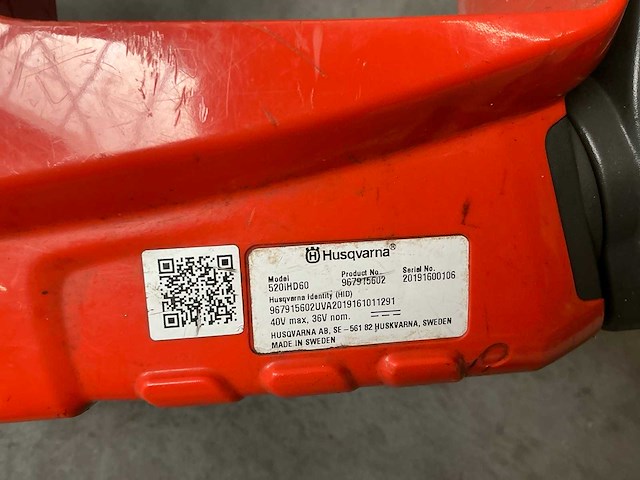 Husqvarna 520ihd60 accuheggenschaar - afbeelding 5 van  5