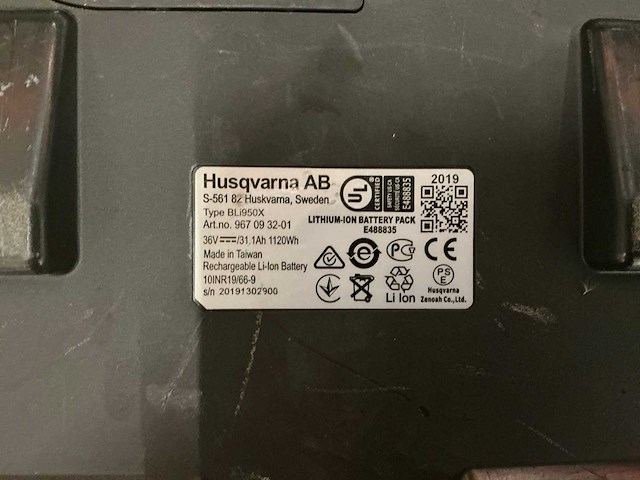 Husqvarna bli950x li-ion rugzakaccu - afbeelding 6 van  6