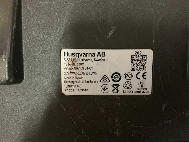 Husqvarna bli950x li-ion rugzakaccu - afbeelding 5 van  5