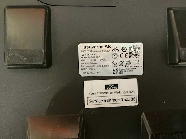 Husqvarna bli950x li-ion rugzakaccu - afbeelding 6 van  6