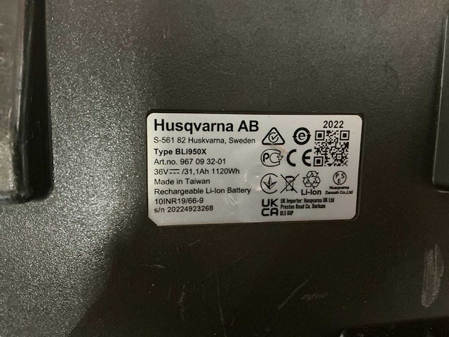Husqvarna bli950x li-ion rugzakaccu - afbeelding 6 van  6