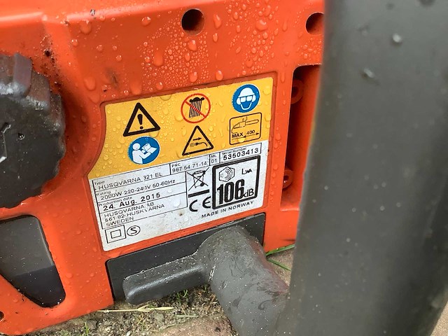 Husqvarna electric 321 kettingzaag - afbeelding 5 van  5