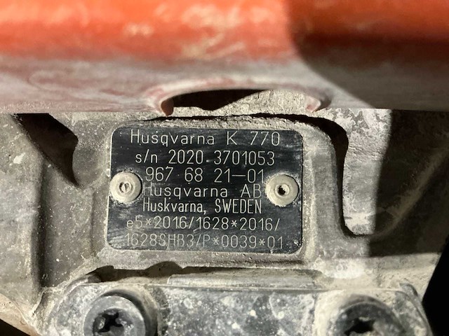 Husqvarna k770 betonzaag / motorslijper - afbeelding 7 van  7