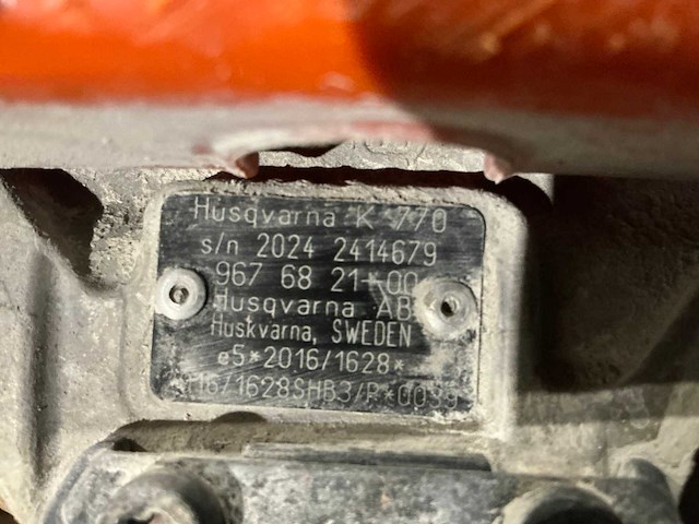 Husqvarna k770 betonzaag / motorslijper - afbeelding 7 van  7