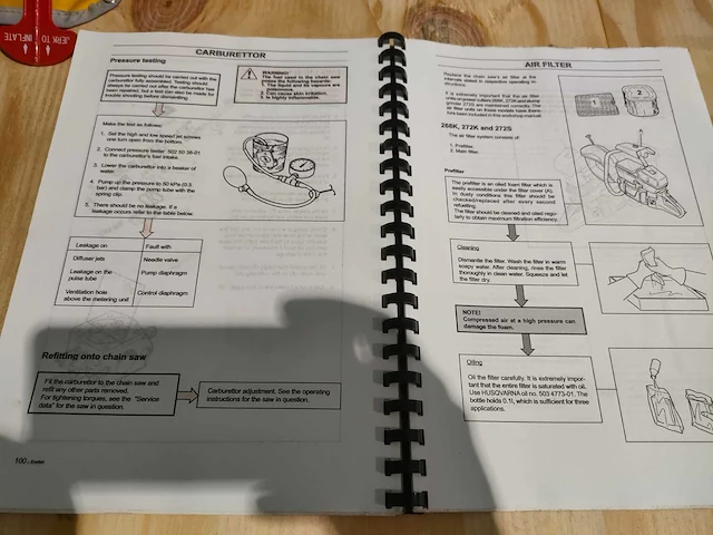 Husqvarna kettingzagen werkplaats handboek - afbeelding 3 van  6