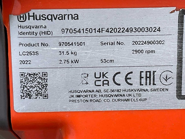 Husqvarna lc253s grasmaaier - afbeelding 3 van  11