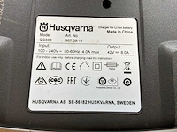 Husqvarna qc500 / qc330 acculader (3x) - afbeelding 2 van  4