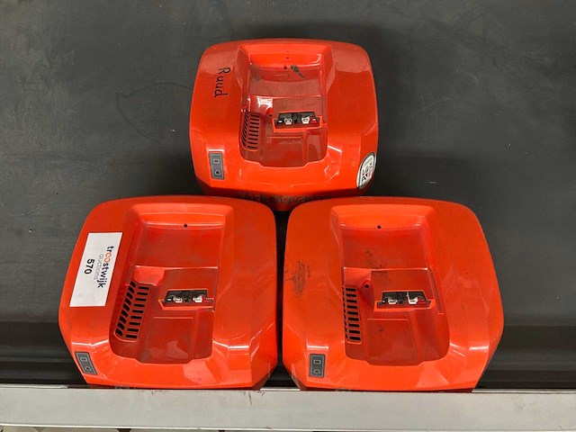 Husqvarna qc500 / qc330 acculader (3x) - afbeelding 4 van  4