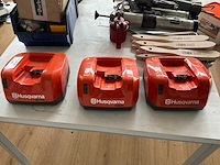 Husqvarna qc500 / qc330 acculader (3x) - afbeelding 1 van  7