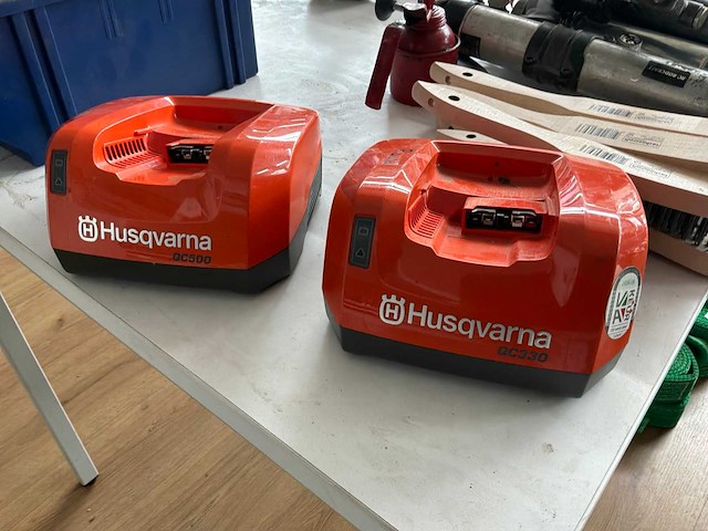 Husqvarna qc500 / qc330 acculader (3x) - afbeelding 2 van  7