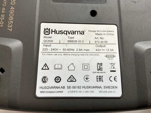 Husqvarna qc500 / qc330 acculader (3x) - afbeelding 5 van  7